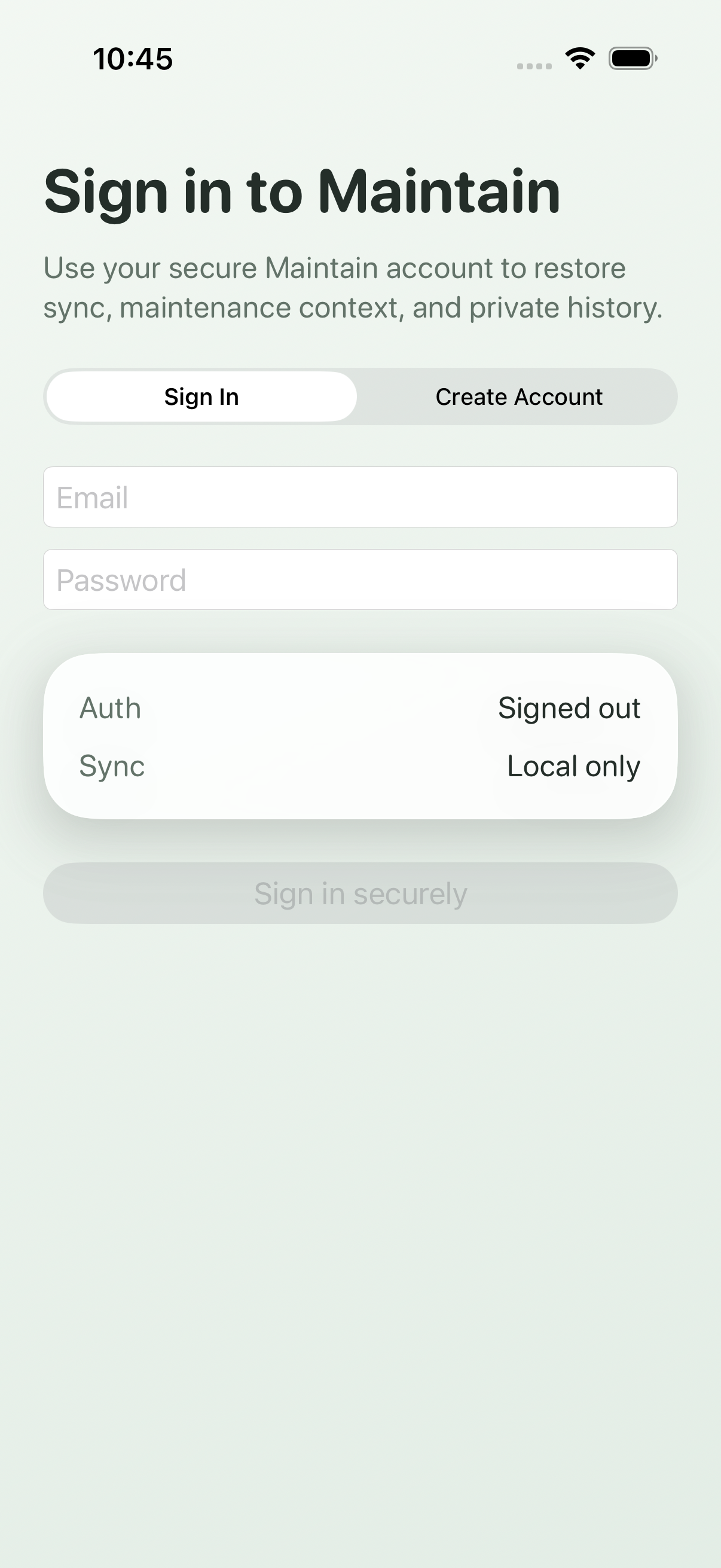 Sign-in gate