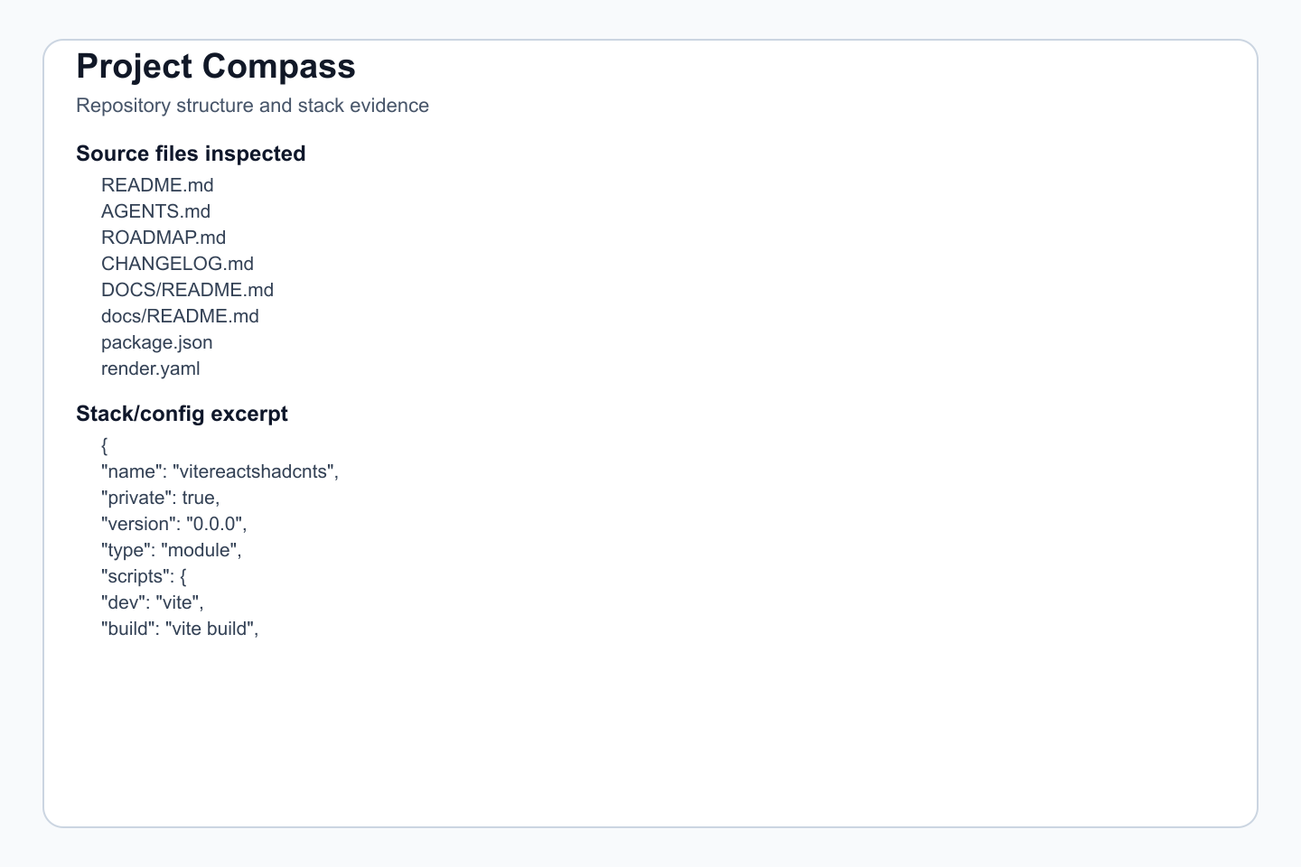 Source files, commands, and implementation structure.